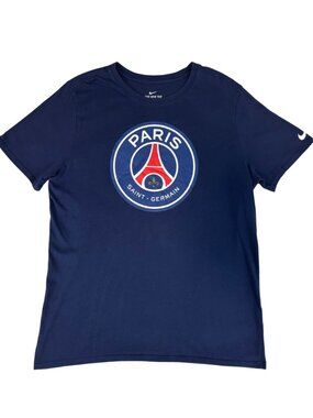 The Nike Tee Men's Paris Saint-Germain Football Club Tee in Navy Size XL